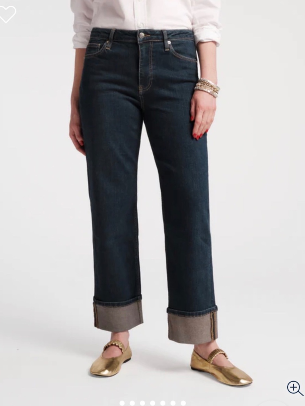 Frances‎ Valentine Smarty Cuffed Jeans Denim Women's Size 2 C